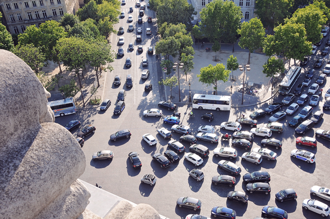 view from arc de triomphe
